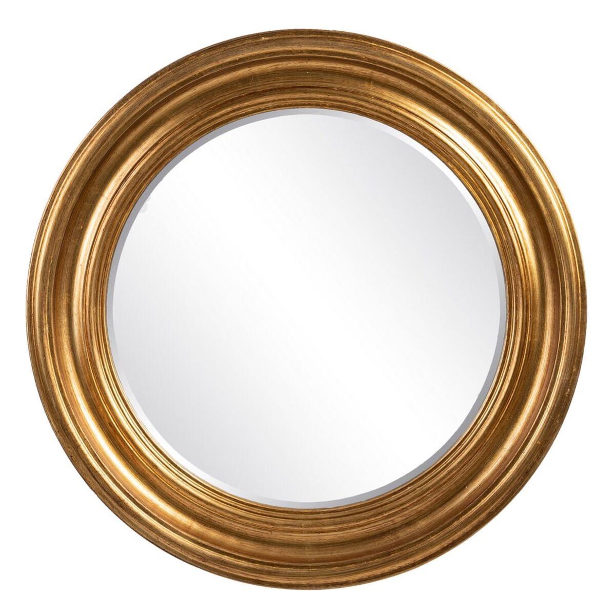 Miroir Mural En Bois Doré 85x65 Cm Forme Cristal - Style Moderne Neuf Kristall-Form