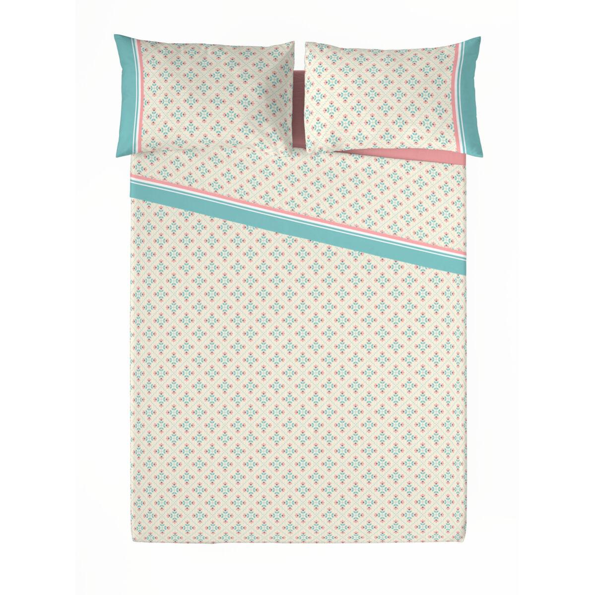 Loussiesd Set Di Lenzuola Con Elefanti E Motivi Geometrici - Microfibra Morbida 2 Pezzi Per Letto Singolo - Ipoallergenico - 2