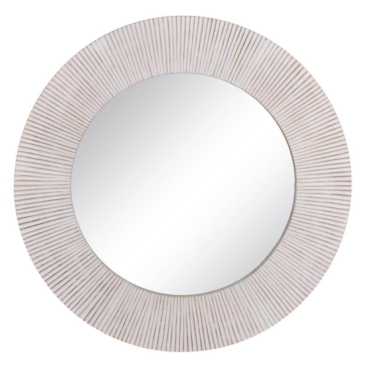 Specchio Decorativo Da Parete Sunburst 76 Cm – Realizzato A Mano, Metallico Con Piume Colorate