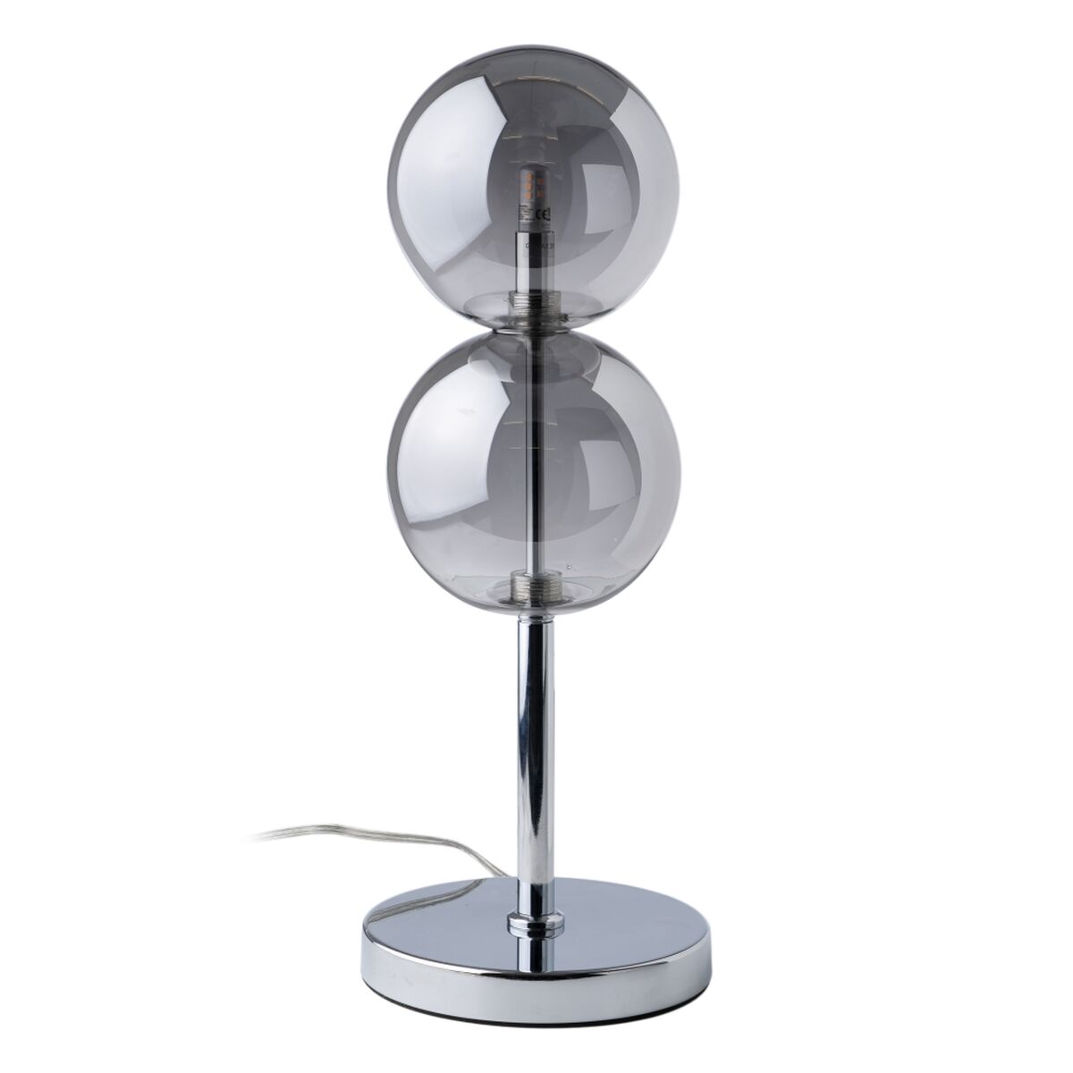Lampada da tavolo a led cerchio design moderno cromo RD-0087