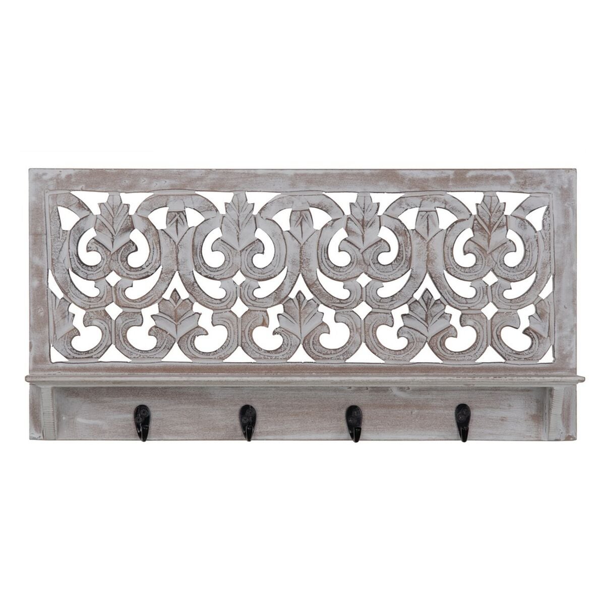 Perchero de pared 60 x 8,5 x 30 cm dmf