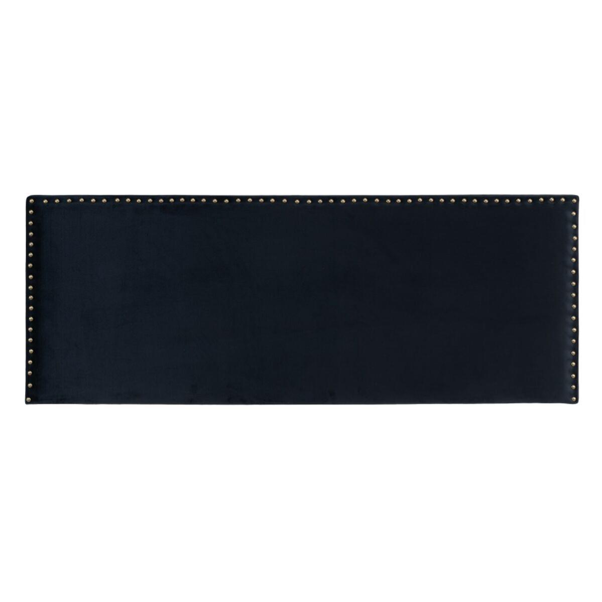 Cabecero de cama 160 x 6 x 60 cm tejido sintético negro