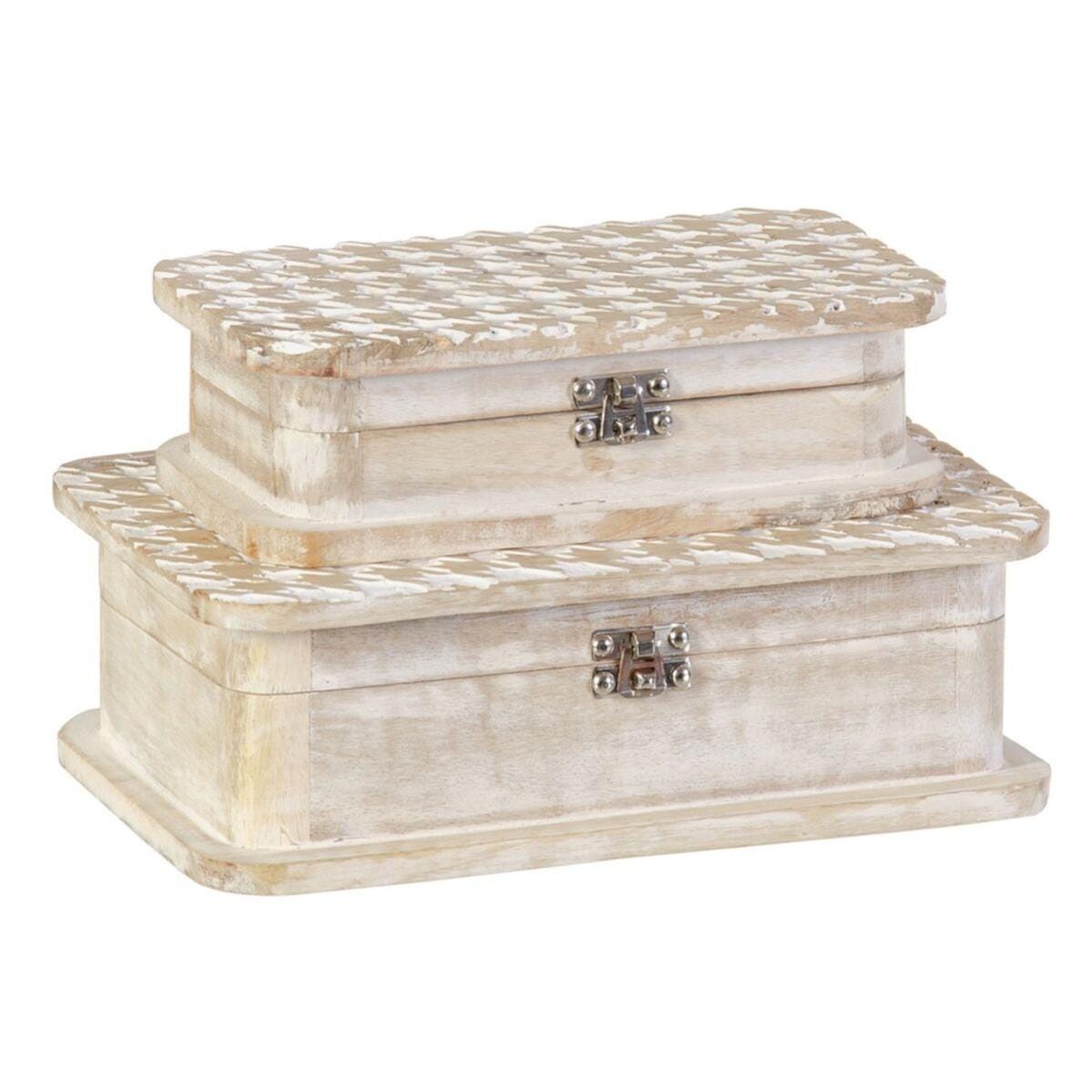 Indus Lifespace Boîte Décorative Box en Bois de Manguier avec Couvercle à Charnière pour Décoration, Bibelots Antiques, Décorations au Trésor (22,86 cm x 15,24 cm x 7,62 cm Indus Lifespace Boîte Décorative Box en Bois de Manguier avec Couvercle à Charnière pour Décoration, Bibelots Antiques, Décorations au Trésor (22,86 cm x 15,24 cm x 7,62 cm