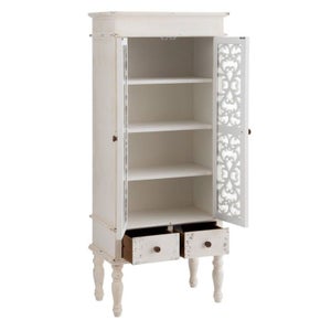 Credenza SHABBY CHIC 120 x 40 x 91 cm Bianco Legno di abete Legno MDF