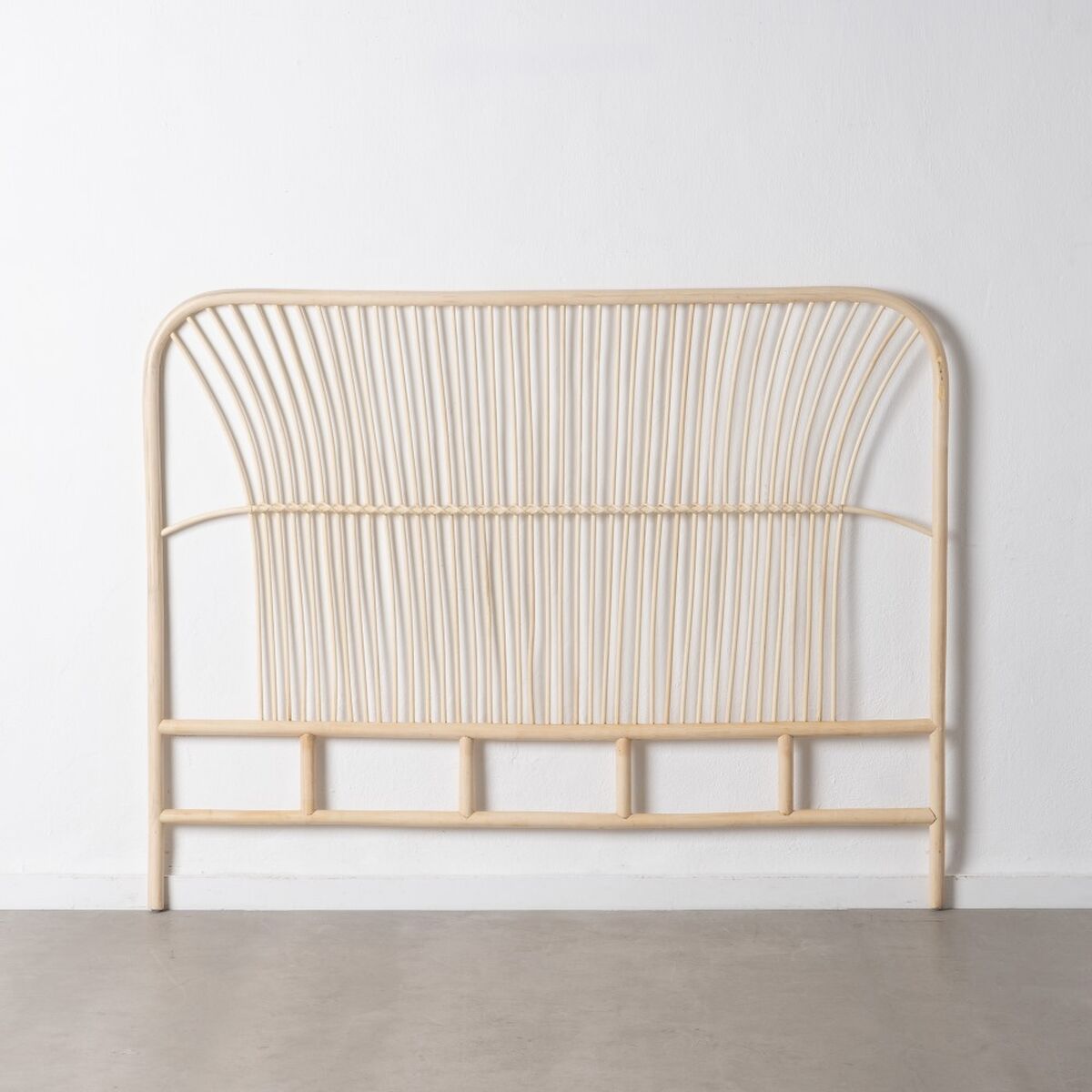 Cabecero de cama 160 x 3 x 125 cm natural ratán