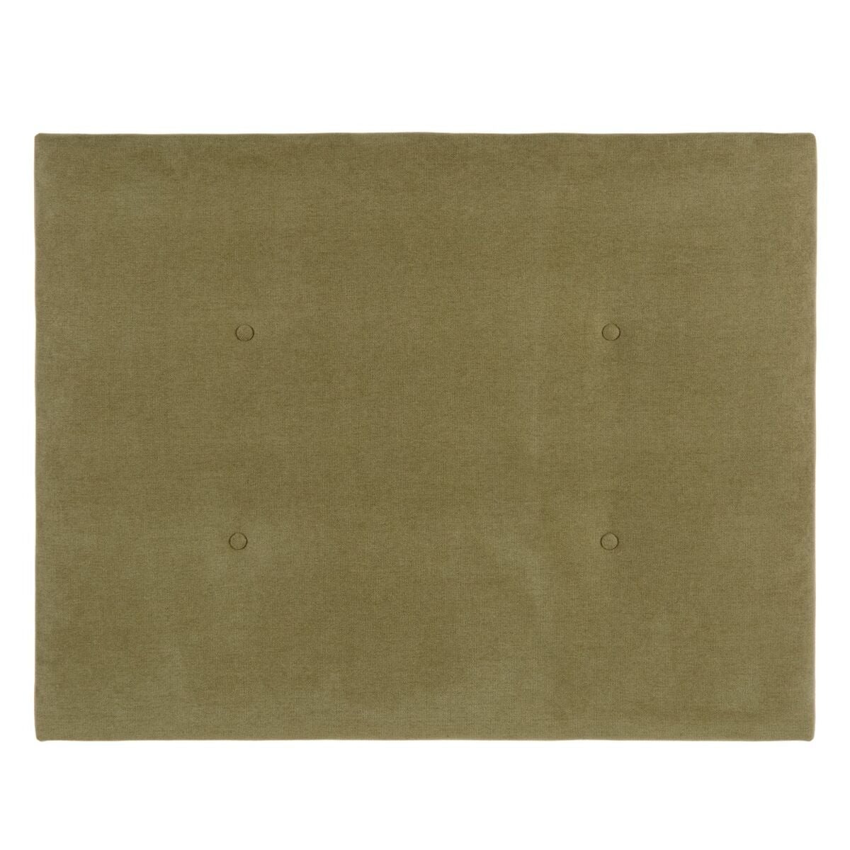 Cabecero de cama tejido sintético madera oliva 100 x 4 x 80 cm