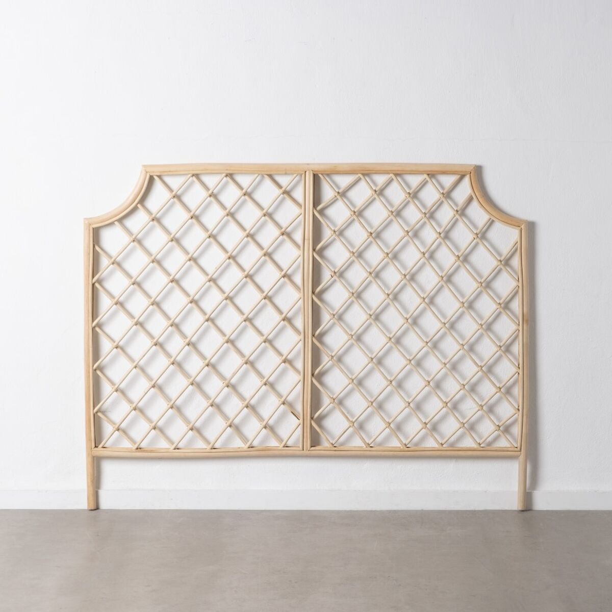 Cabecero de cama 160 x 3 x 125 cm natural ratán