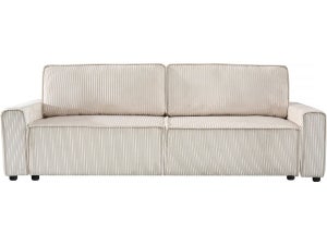 Divano letto 78x79 cm in velluto a coste senape con schienale