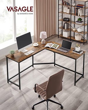 Stella Trading OFFICE LUX Bureau d'angle avec passage de câbles, gris -  bureau informatique moderne avec rangement - 223/170 x 77 x 73 cm :  : Cuisine et Maison