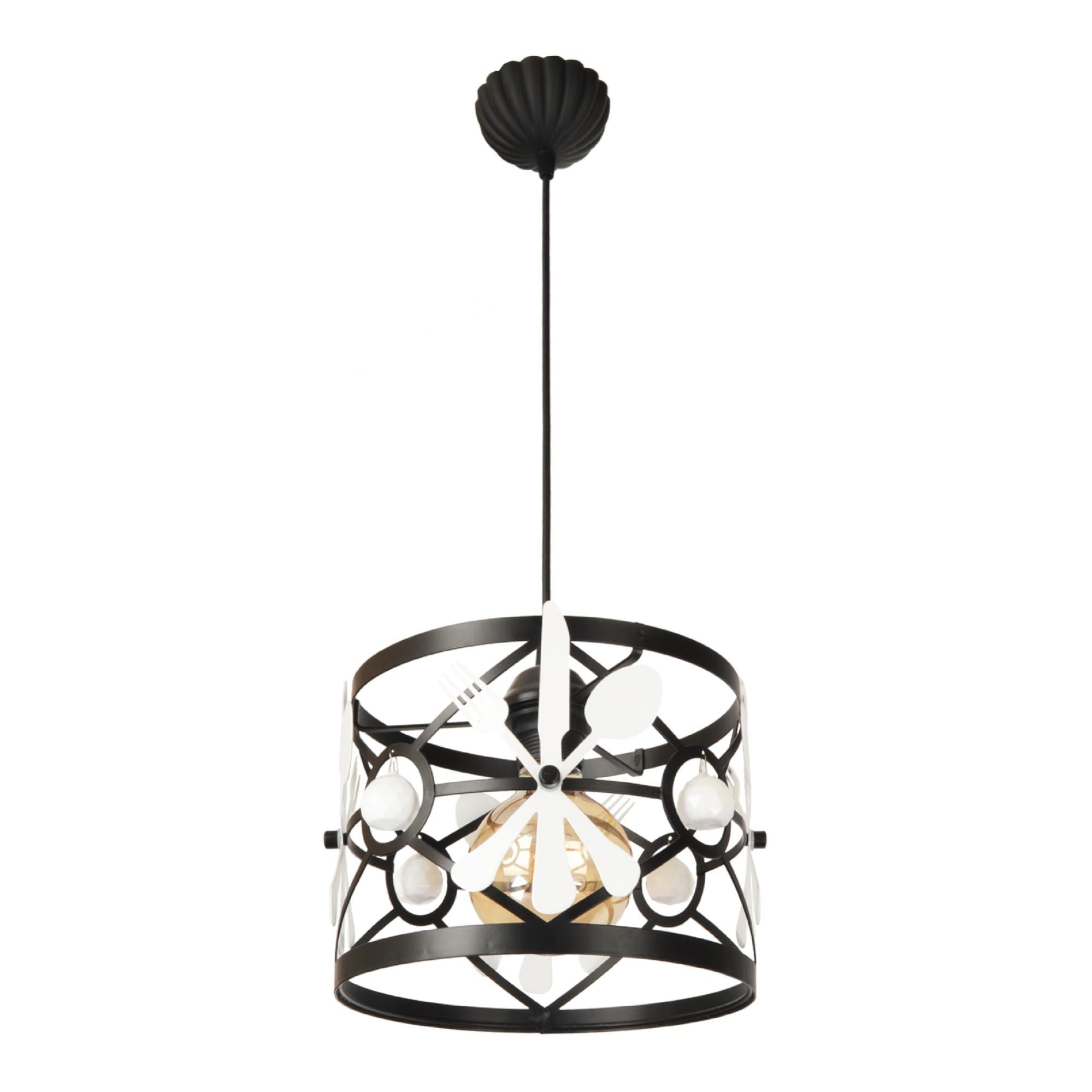 Lampada a Sospensione Lopar con Doppio Paralume in Tessuto - Vari Colori lux.pro