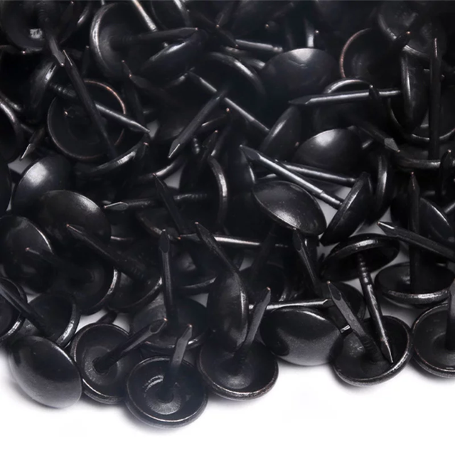 1000 Clous tapissier Noir brillant Perle Fer 11mm | Leroy Merlin