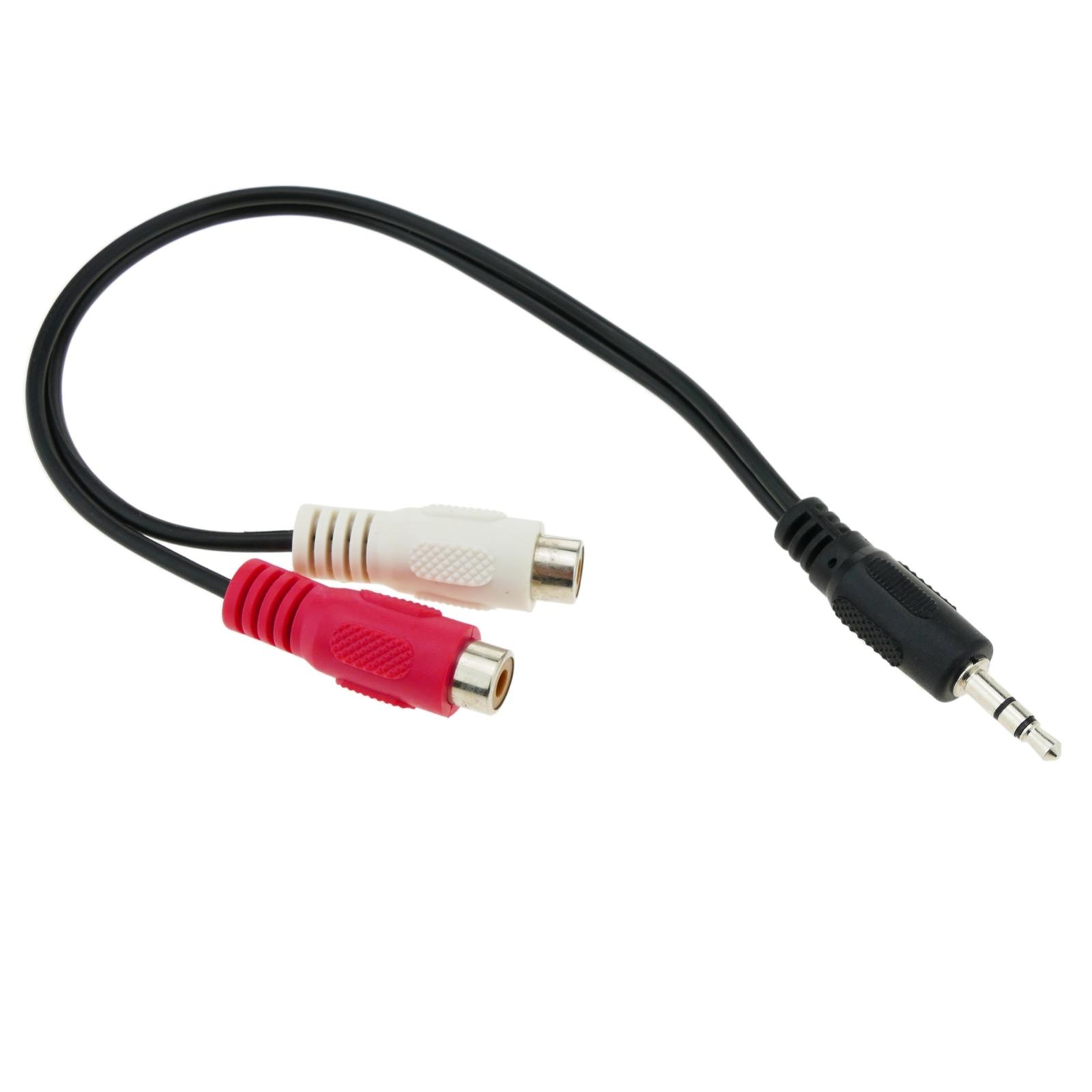 Cavo Audio 3.5mm To RCA - Convertitore 25cm Con Connettori Oro Per Hi-fi - Foto 4
