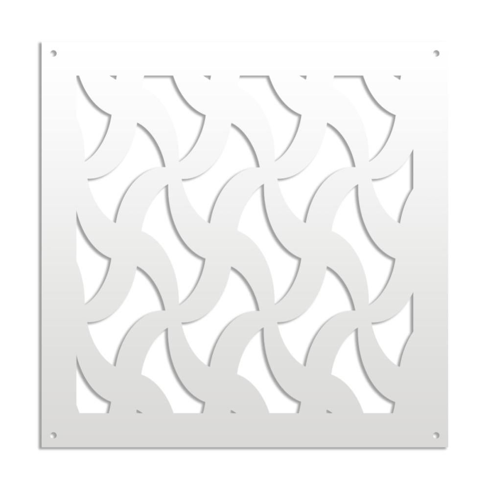 TRAMA - Pannello Quadro PVC Traforato - PARASOLE 98x198 Cm NERO Spessore 1 Cm 87544034