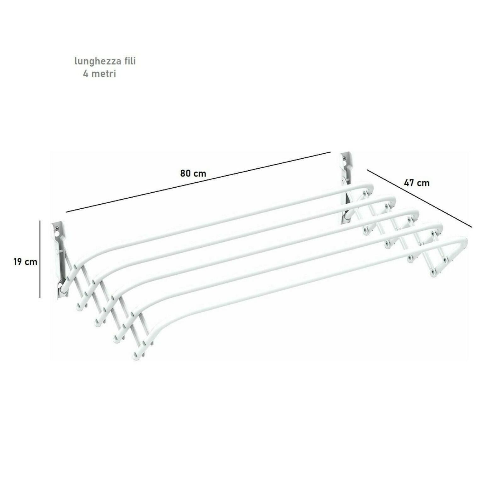 Tendedero plegable de pared de acero Tendedero extensible Leroy