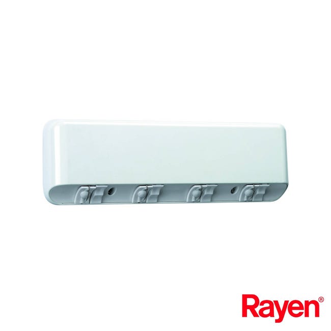 Rayen 0027 - Tendedero de pared con 7 cuerdas, color blanco