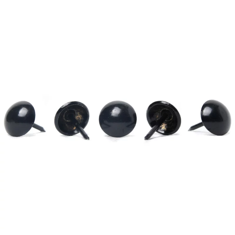 1000 Clous Tapissier Fer 11mm Clous De Tapissier Perle 11mm - Noir Scintillant - Lot De 1000 Clous - Pour Restauration Fauteuils Et Sièges Tapis Priere