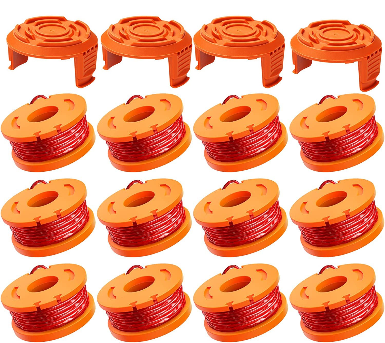 16pcs set Trimmer Spool Line For Worx WG154 WG163 WG180 WG175