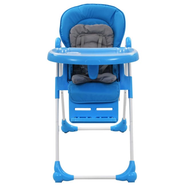 Chaise haute bébé Bleu Gris LILI