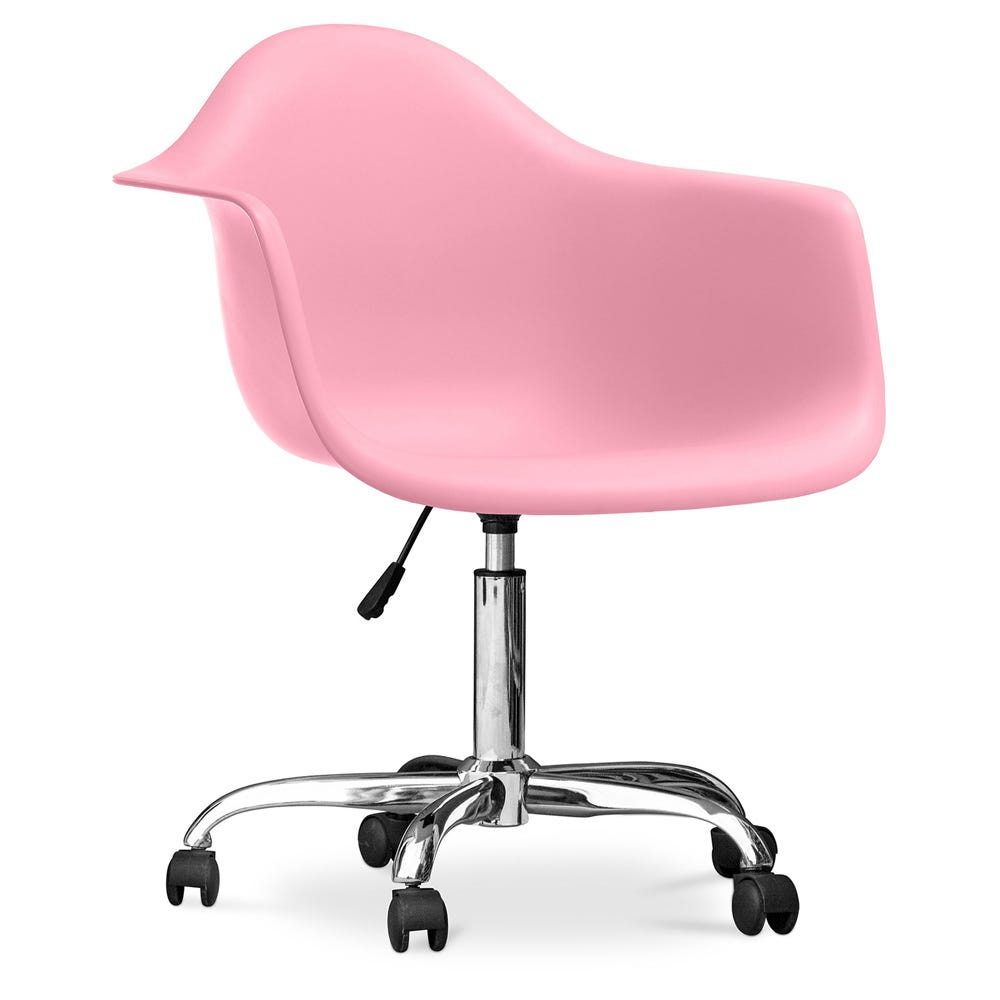 Chaise de bureau rose à roulettes - Bobby : vente et livraison de meubles  d'occasion à petits prix ♻️