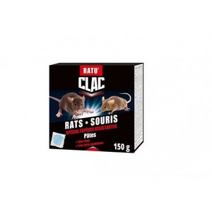 Raticide graines avoine pour rats et souris Clac 150g