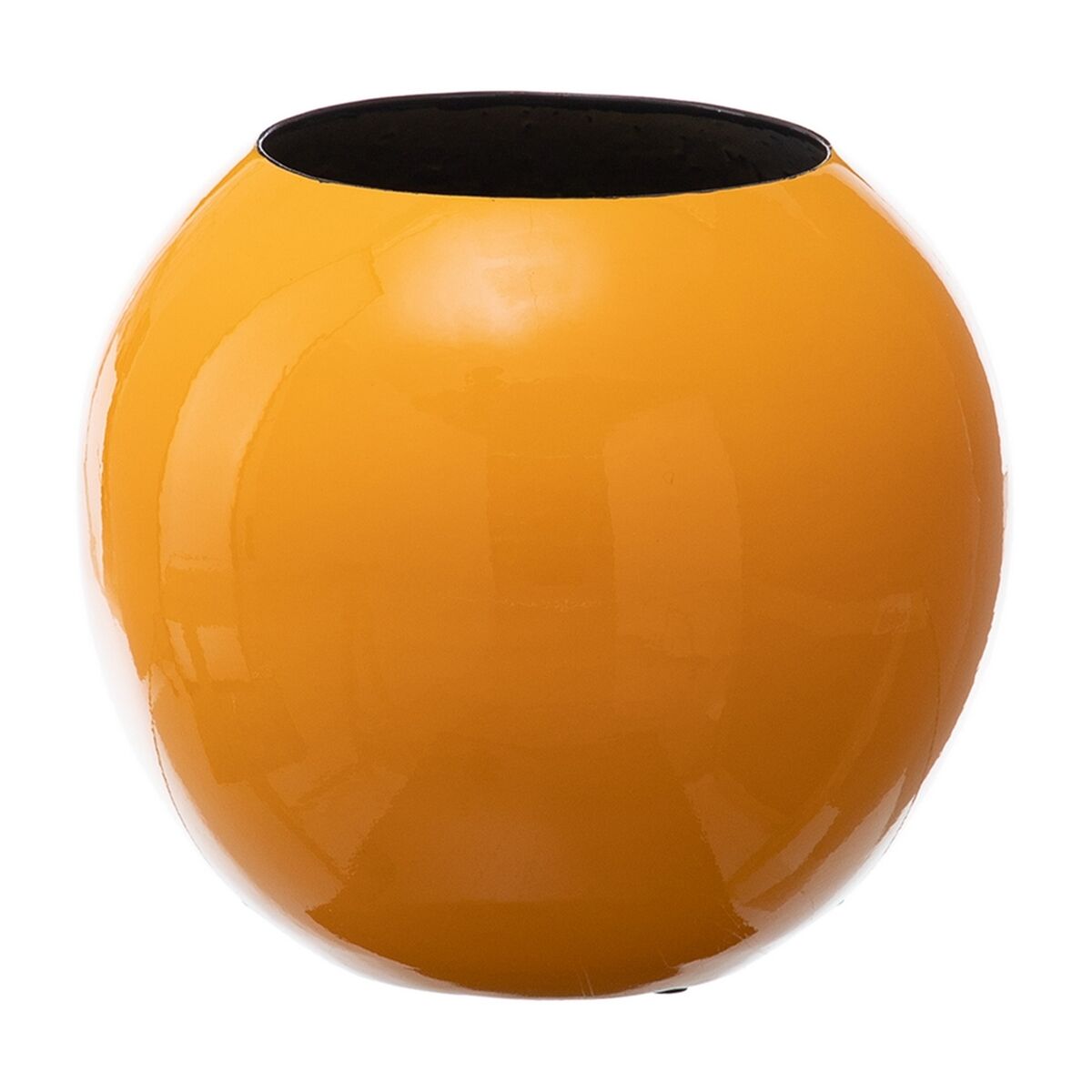 Vase 24,5 x 24,5 x 20 cm Céramique Jaune Leroy Merlin