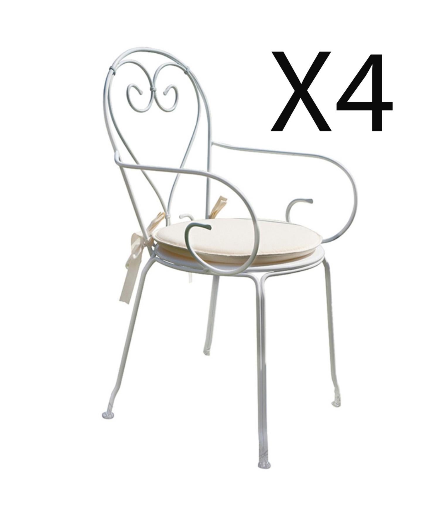 Lot De 4 Fauteuils De Jardin Empilables En Fer Forg Coloris Blanc lot-de-4-fauteuils-de-jardin-empilables-en-fer-forg-coloris-blanc
