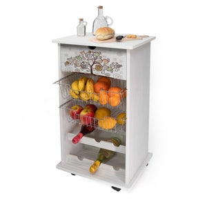 Portafrutta in legno, altezza 80 cm - Ducatillon Italia