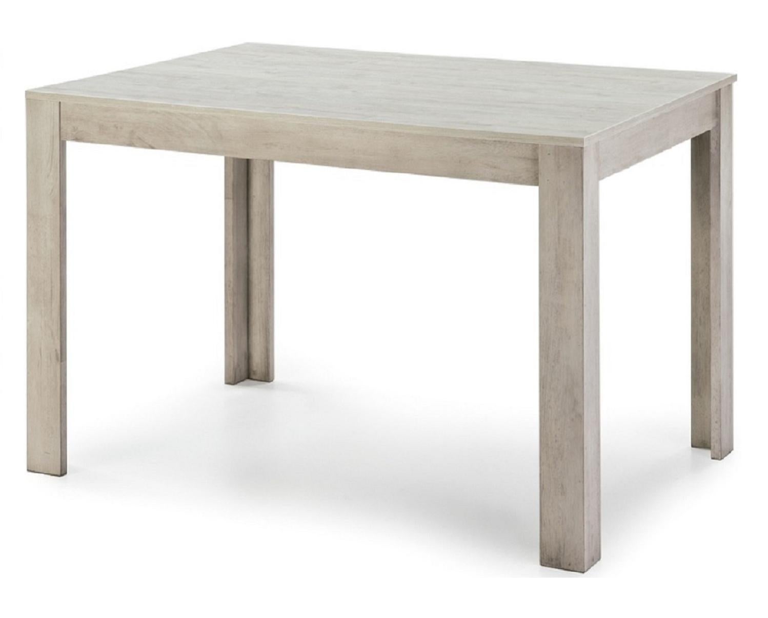 Table à manger extensible 100-150x80x75 cm décor chêne et noir | Maisons du Monde