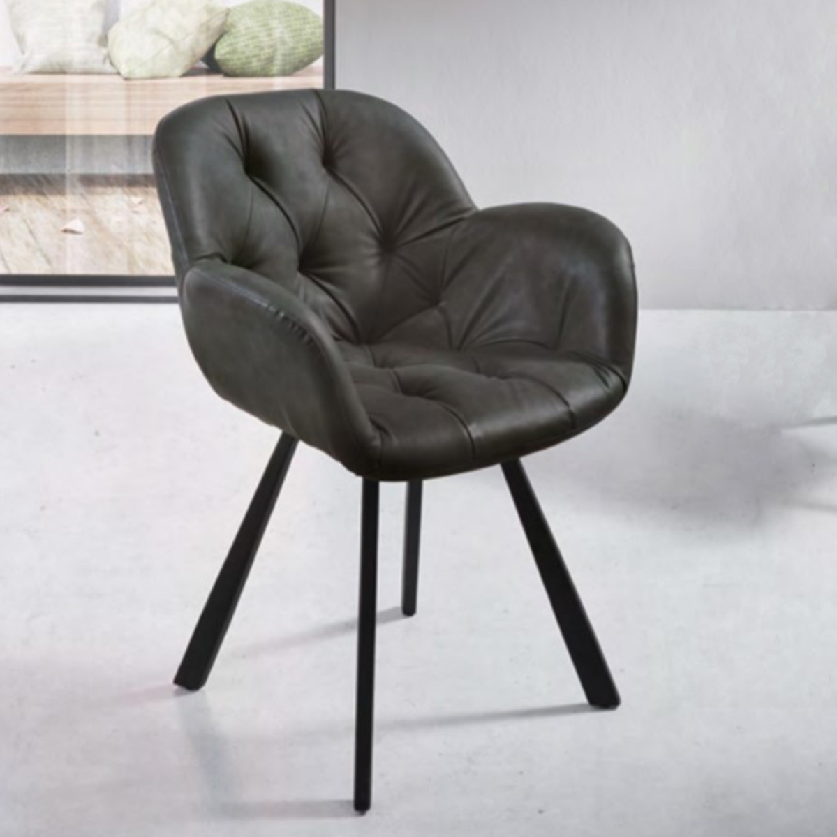 Chairus Set Di 2 Sedie Da Pranzo In Ecopelle Bianca – Sedie Imbottite Con Gambe In Metallo, Moderne E Versatili Per Cucina, Soggiorno E Reception - 2