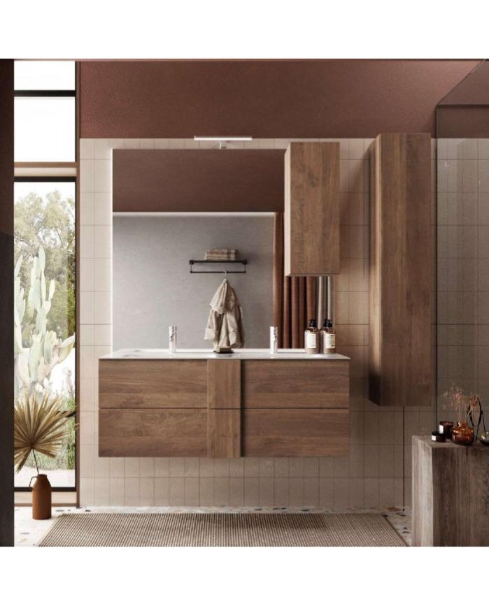Stilprojectstore - Mobile Bagno sospeso Rovere 2 cassetti, escluso ...