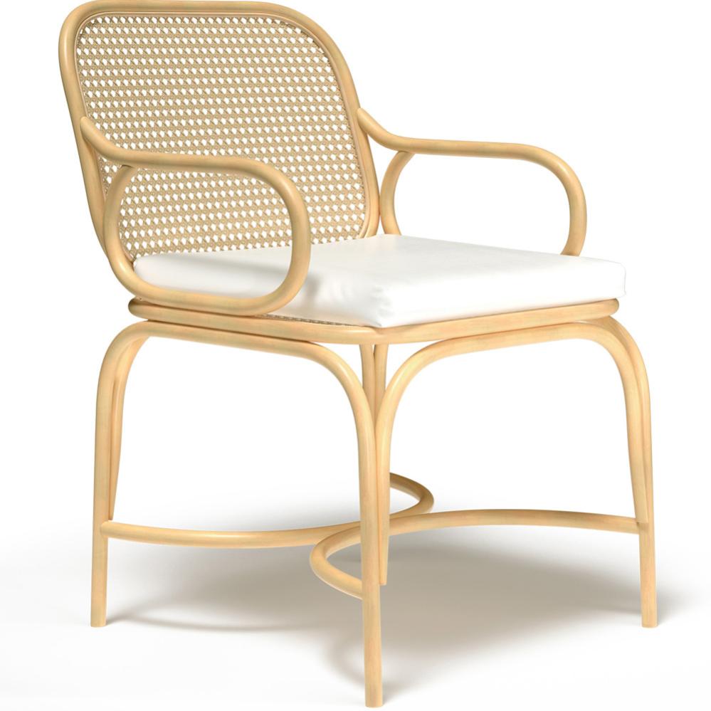Sedia da Pranzo in Rattan Naturale Cannage Stile Boho Bali - Hera ...