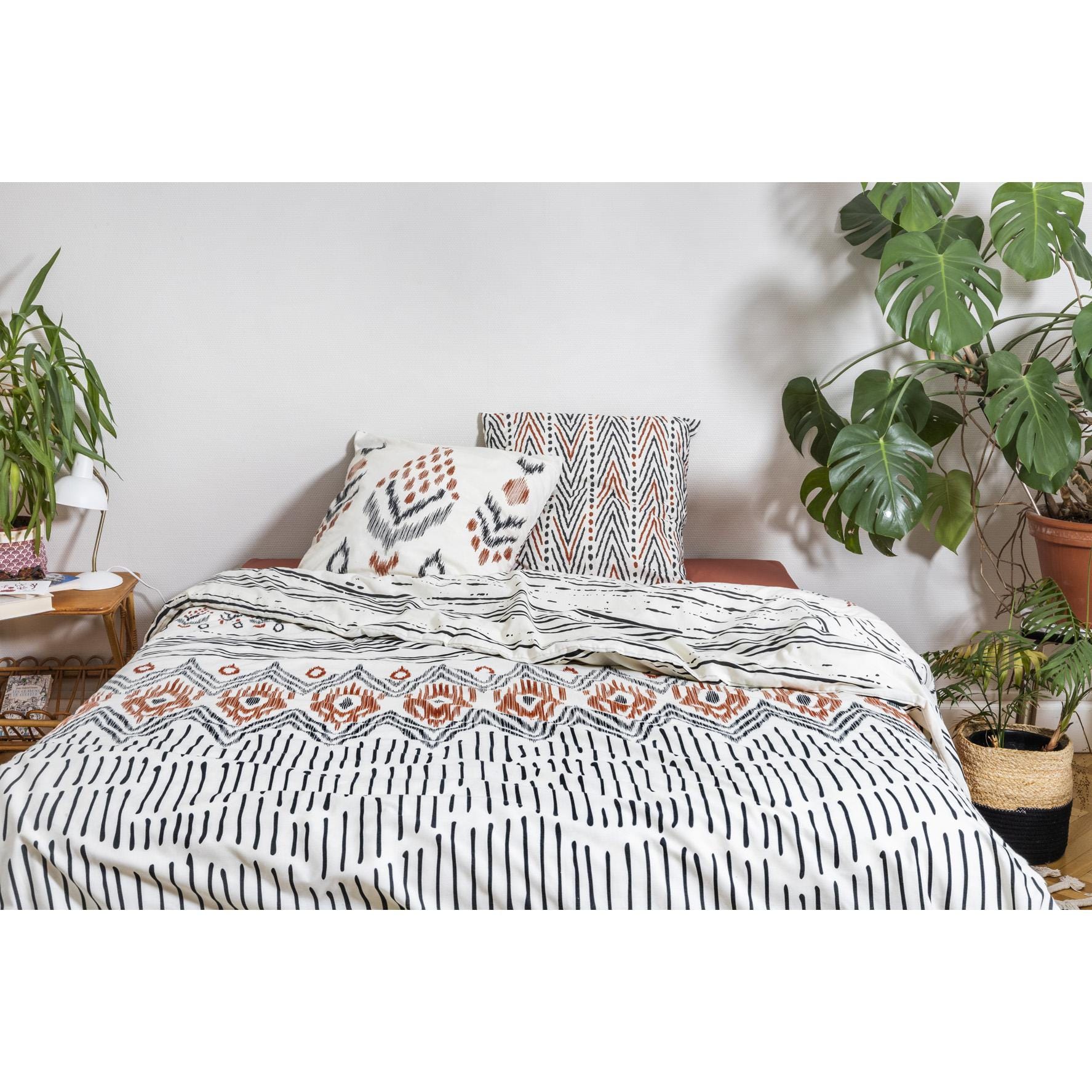 Housse de Couette Percale 260x240 NOE + 2 taies