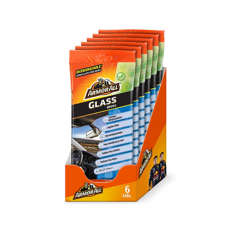 Armor All Pack De Toallitas Biodegradables Para Cristales Limpia Abrillanta Y Protege