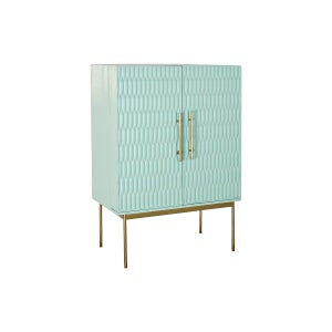 SoBuy Cantinetta portabottiglie di Vino Credenza Bianca con portabottiglie,  portabicchieri e armadietto L56*P35*A128 cm, FSB24-W