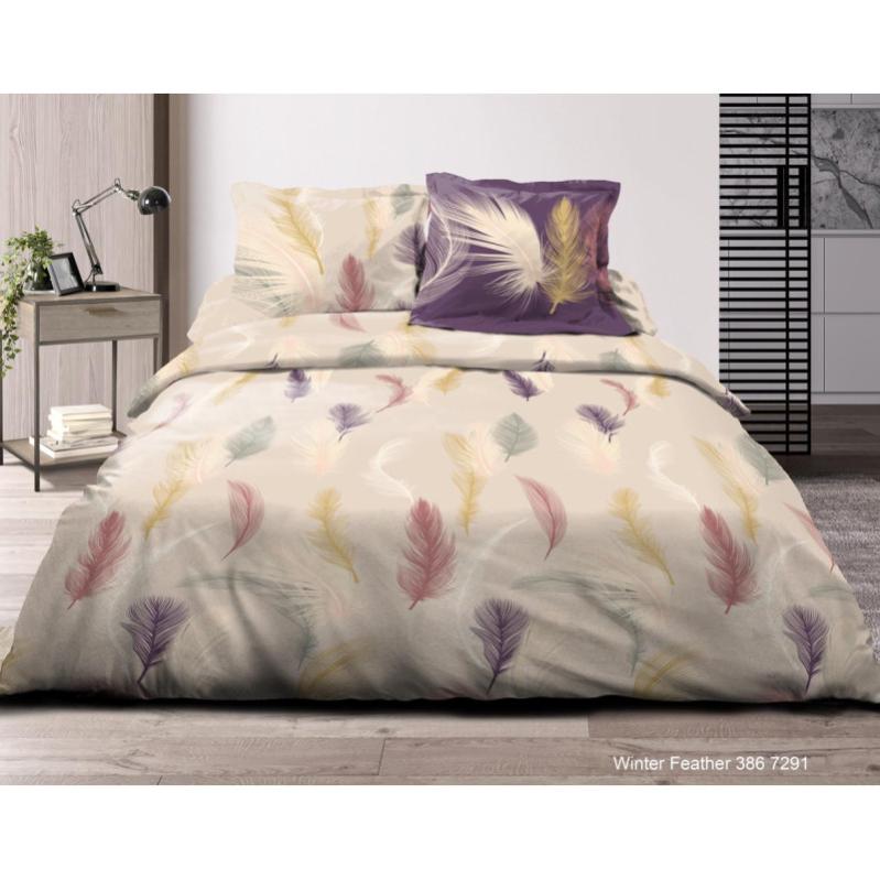 Parure de draps 4 pièces 1 Drap plat 240 x 300 cm + 1 Drap housse 160 x