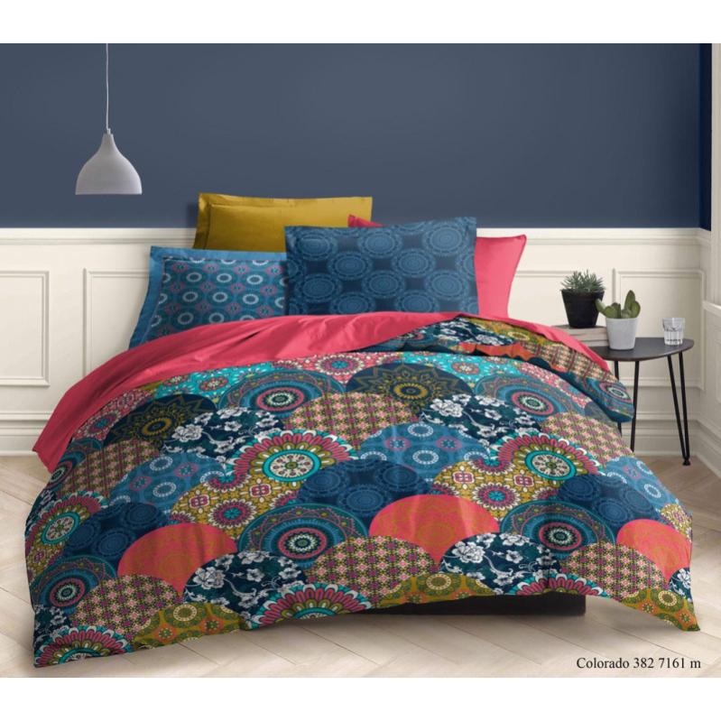 Pack complet Colorado housse de couette pour lit 140 x 190 cm 100%