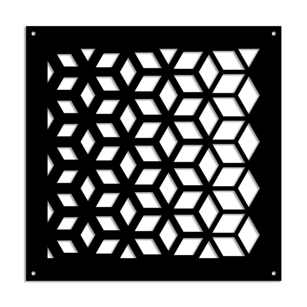 HOT SUN - Pannello in PVC traforato - Parasole 73x148 cm nero