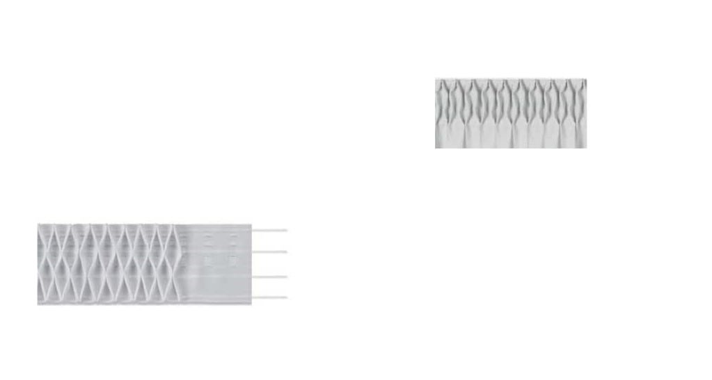 Fettuccia Arricciatenda VANITY - Fascia Per Tende - Nastro Trasparente -  Vendita al metro lineare (FET-170-VA-T ALTEZZA 17CM)