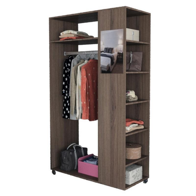 Meuble Dressing Penderie Imitation Noyer Leroy Merlin