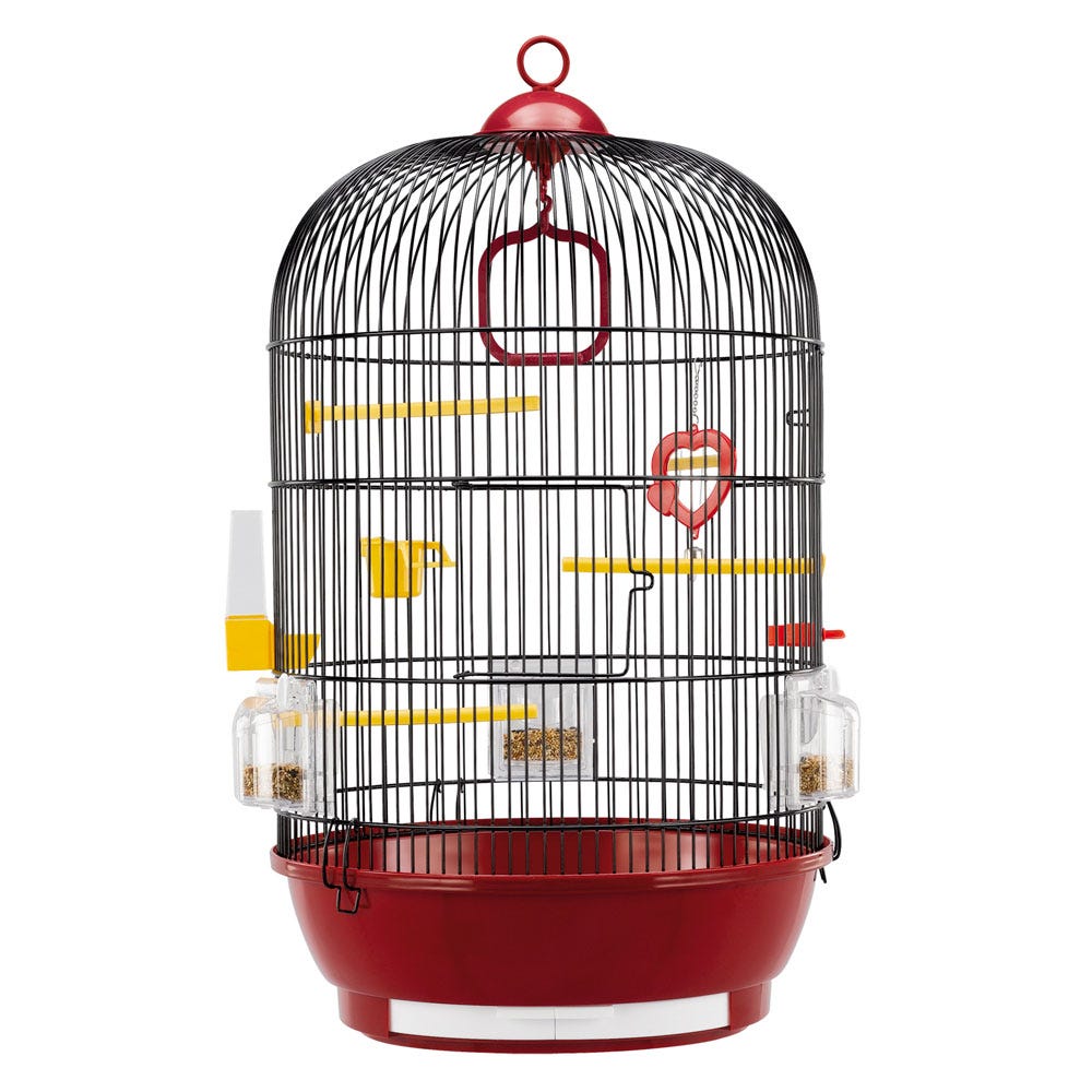 Cage à oiseaux en Metal pour Canaris et Perruches avec Accessoires