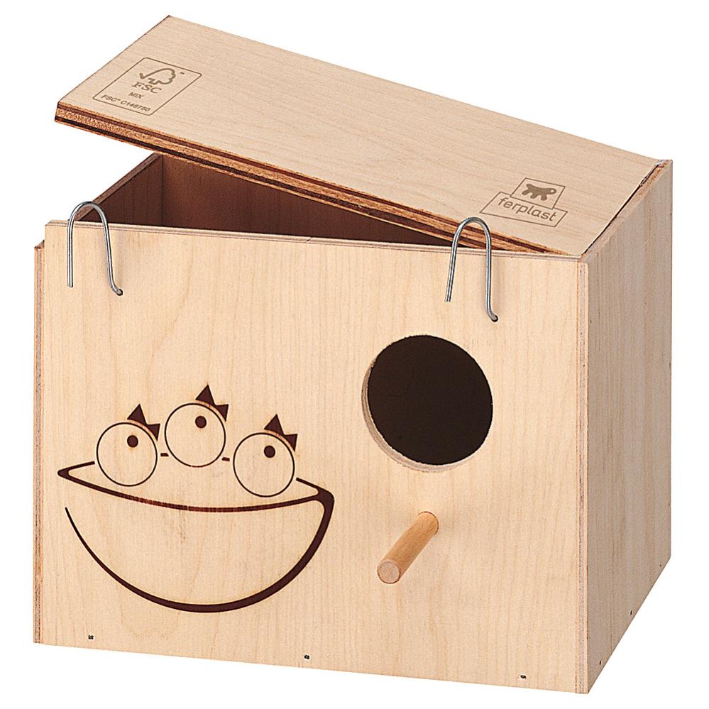 LEGNO NIDO PER uccellini in legno casetta per pappagalli casetta per