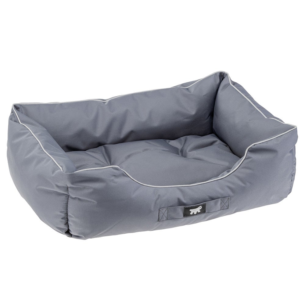 Ferplast cama para perro cojín para perros medio tejido resistente a los arañazos lavable a máquina a 30 °c colchón impermeable para perros 66 x 50 x
