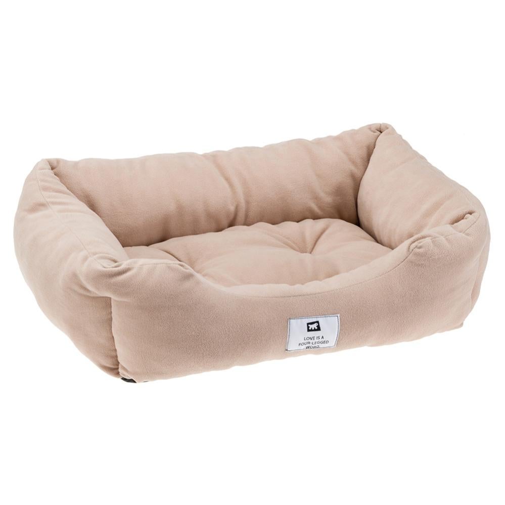 Ferplast Sofa 6 Hunde- Und Katzenbett – Waschbare Baumwollhülle, Gepolstert, 73x55x27 Cm, Braun
