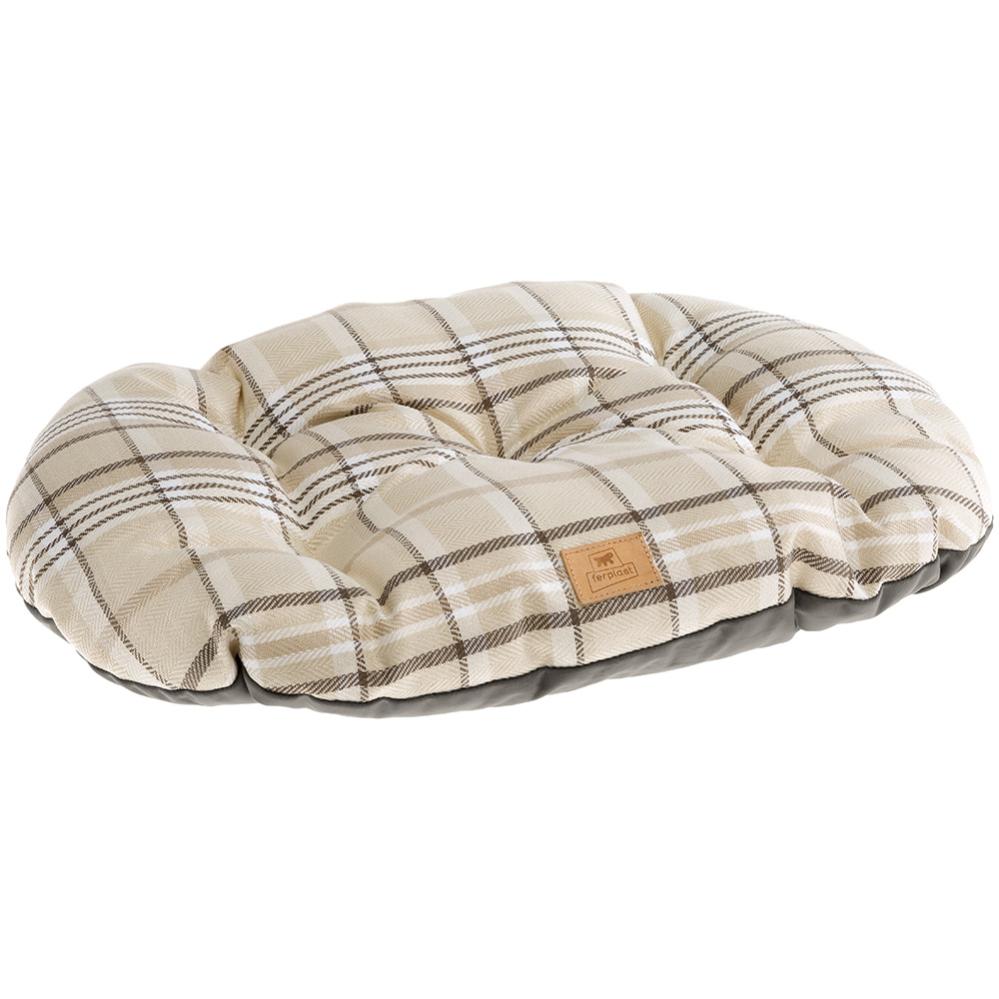 Cuscino Imbottito Record Comfit Per Cani E Gatti – Peluche Morbido, Base Antiscivolo E Impermeabile, 80x50x15 Cm, Beige