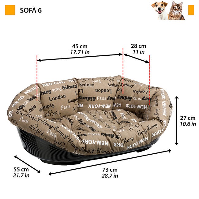cama perro grande cama de perro Sofá lavable para mascotas