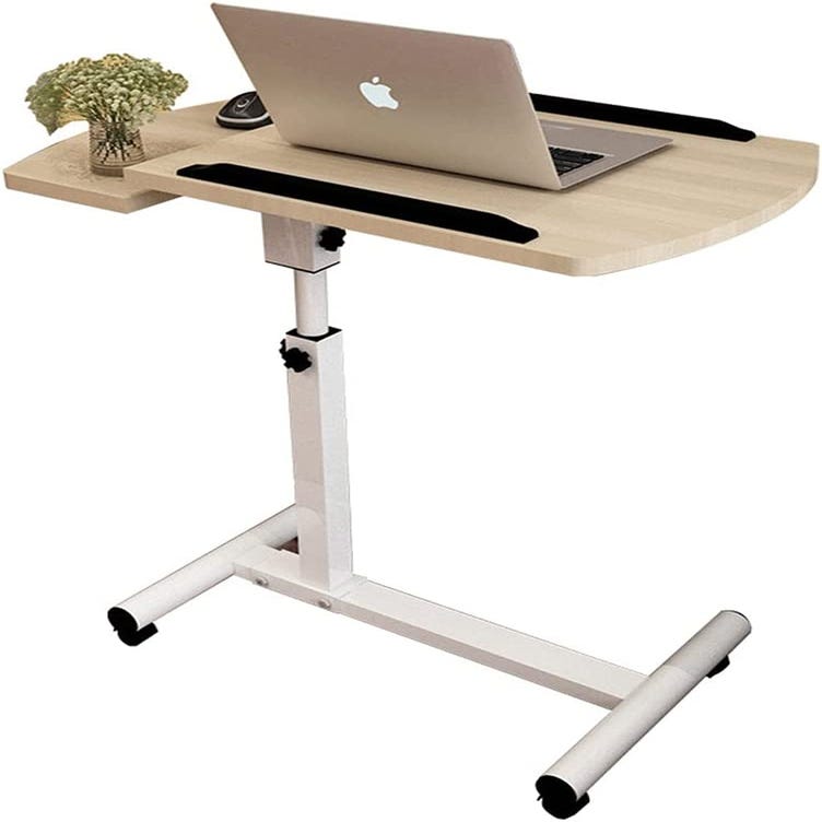 Scrivania da letto portatile, tavolo portatile pieghevole per laptop con  porta di ricarica USB / porta tazza, per letto / divano / divano lavoro,  lettura
