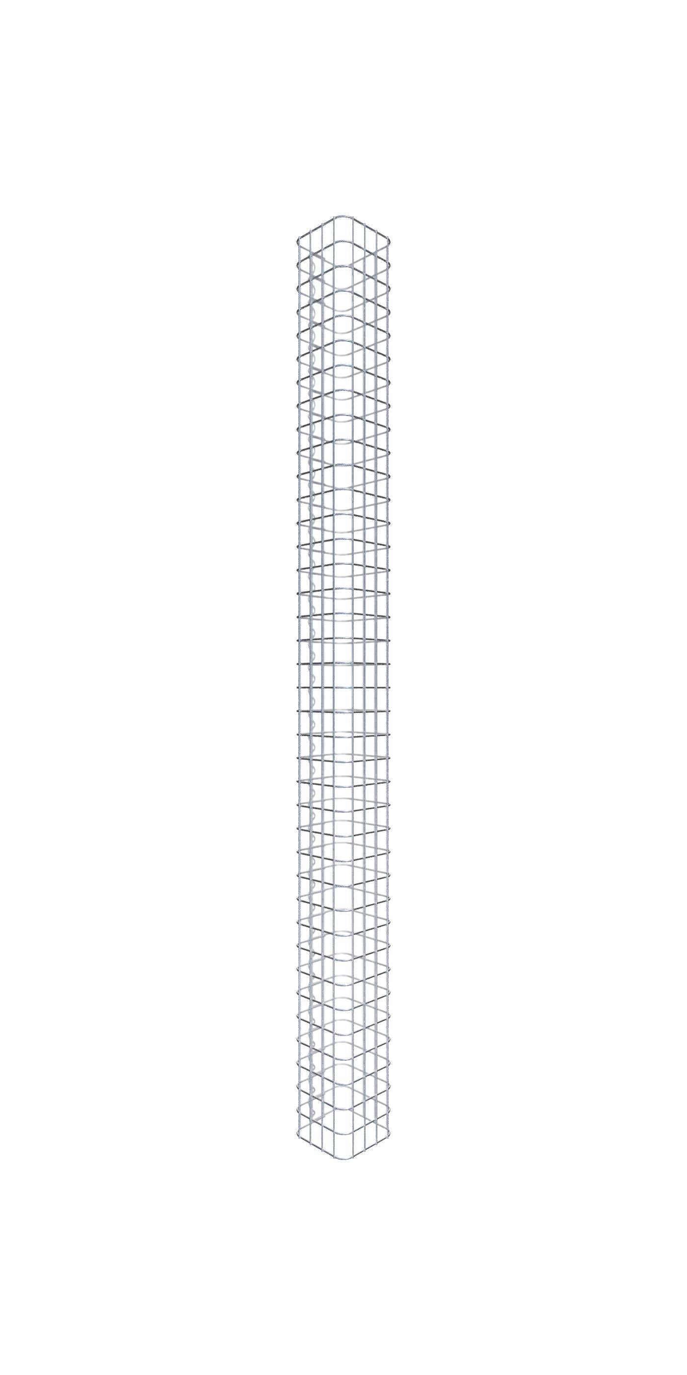 Gabiona - columna de gaviones 22 x 22 cm malla 5 x 5 cm cuadrada - altura: 1,90 m - alta calidad
