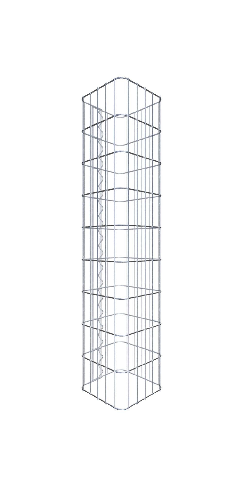Gabiona Gabionensäule – 200 X 22 X 22 Cm, Maschenweite 5x5 Cm | Rostfreier Eckpfosten Für Garten & Terrasse