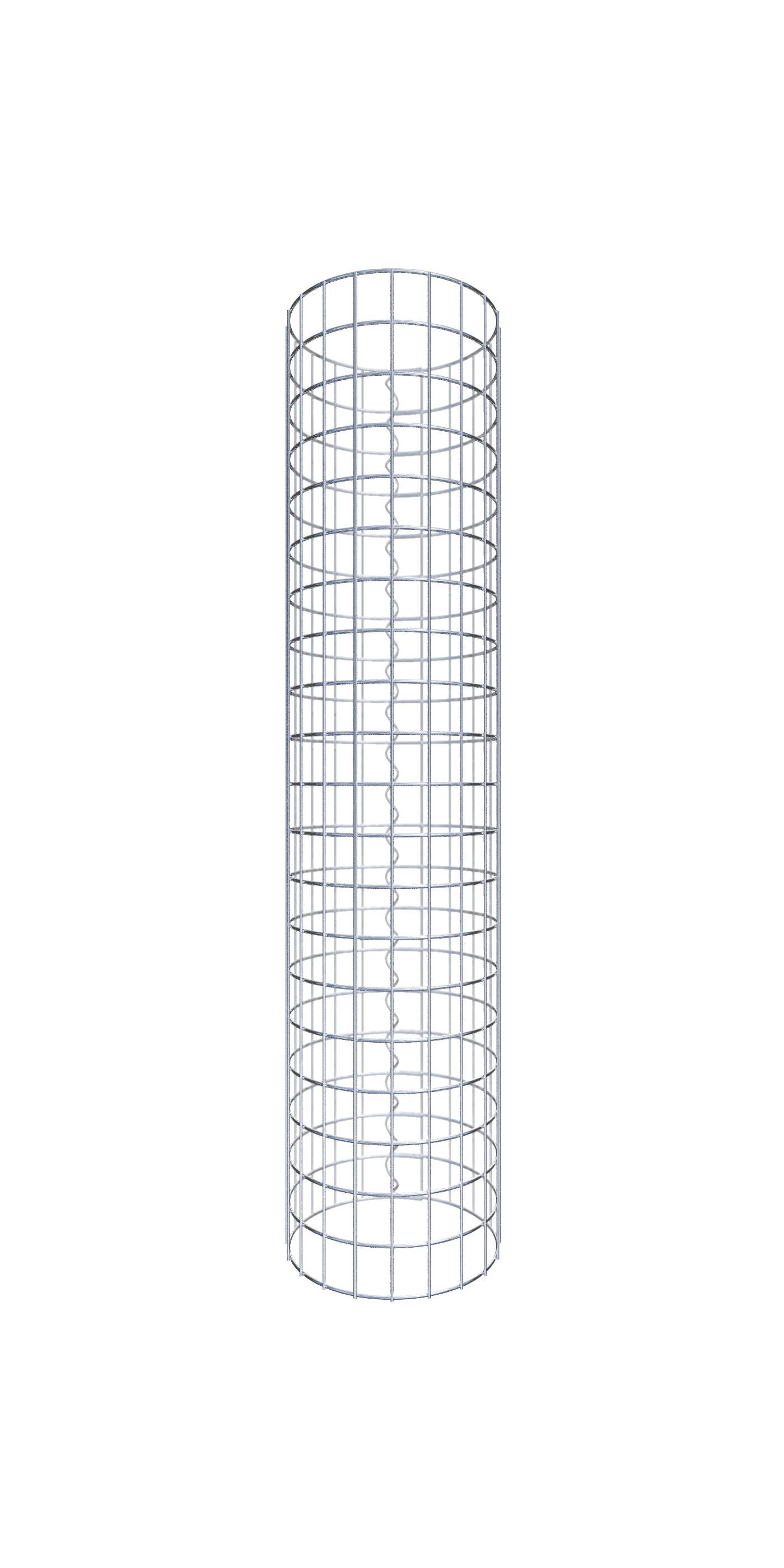 Gabiona - columna de gaviones de 32 cm de diámetro, malla redonda de 5 x 5 cm - altura: 100 cm - alta calidad