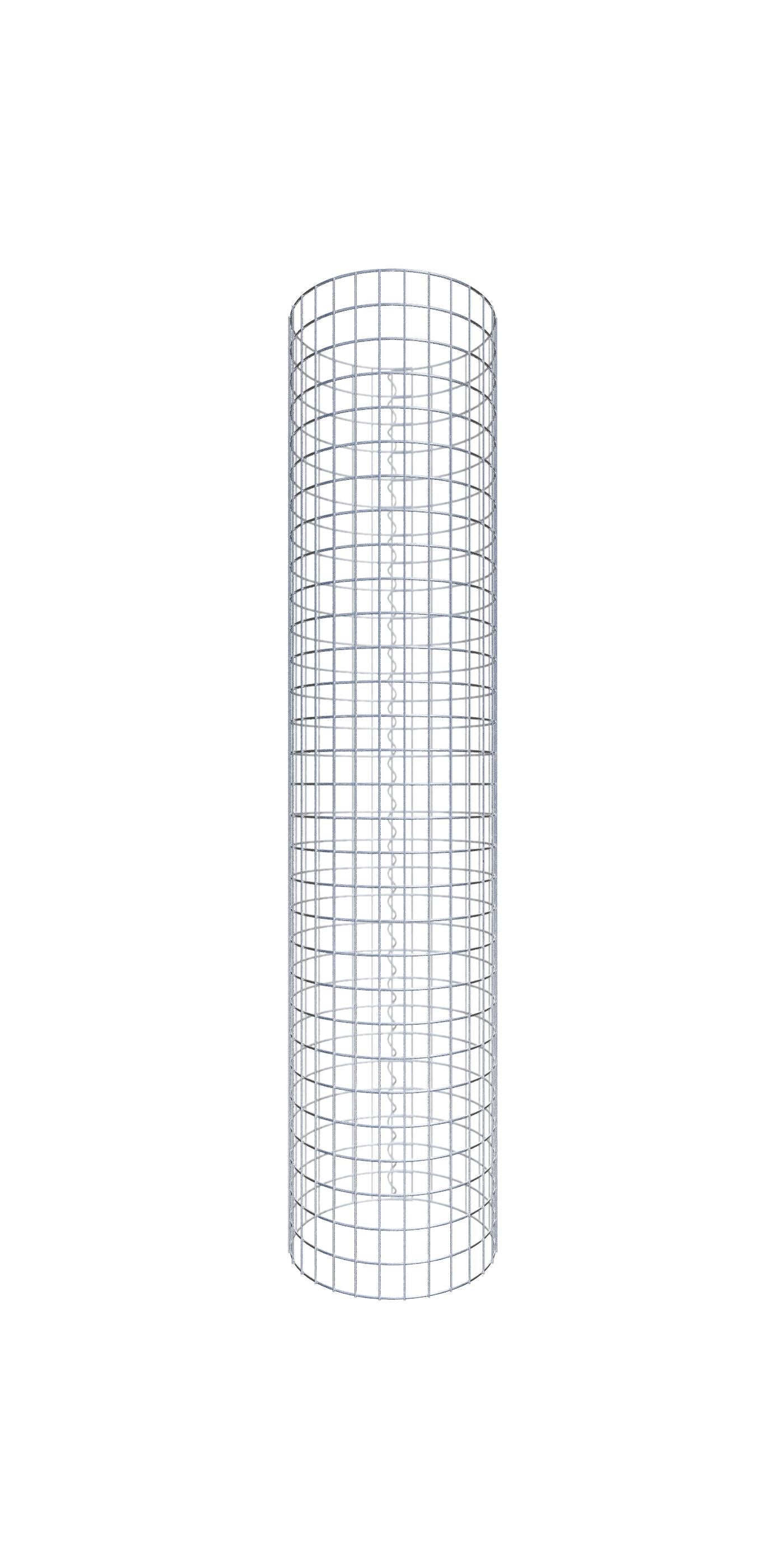 Gabiona - columna de gaviones de 47 cm de diámetro, malla redonda de 5 x 5 cm - altura: 150 cm - alta calidad